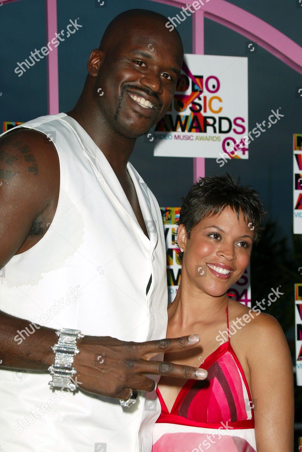 Shaquille Oneal Wife Shaunie Nelson Editorial Stock Photo Stock Image