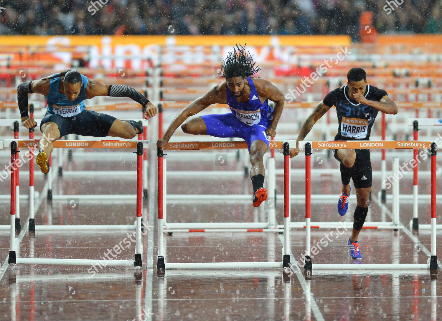 Heat B 110m Hurdles Winner Jason Editorial Stock Photo - Stock Image ...