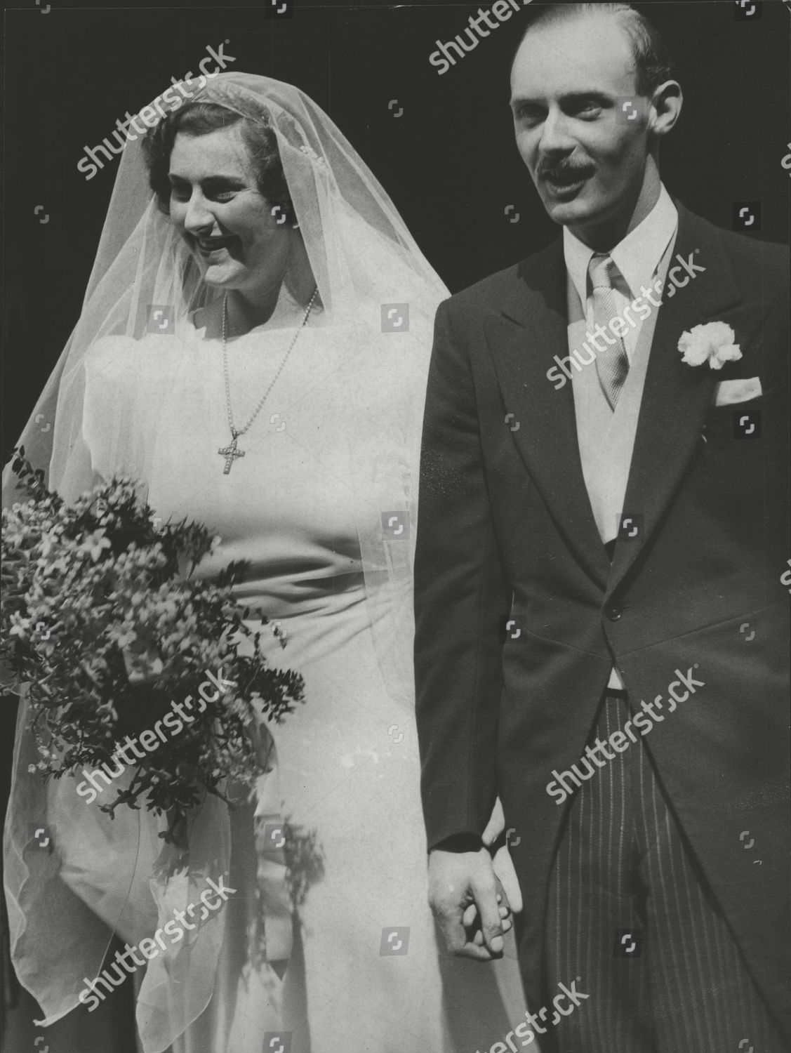 Wedding Mr Vernon Harrington Miss Mary Editorial Stock Photo - Stock ...