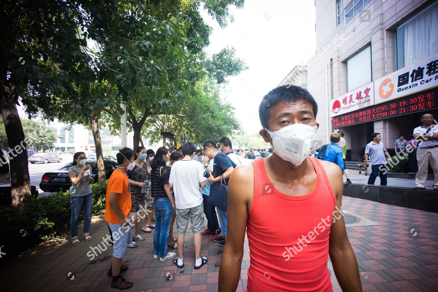 Local Resident Protester Seen Wearing Mask Editorial Stock Photo ...