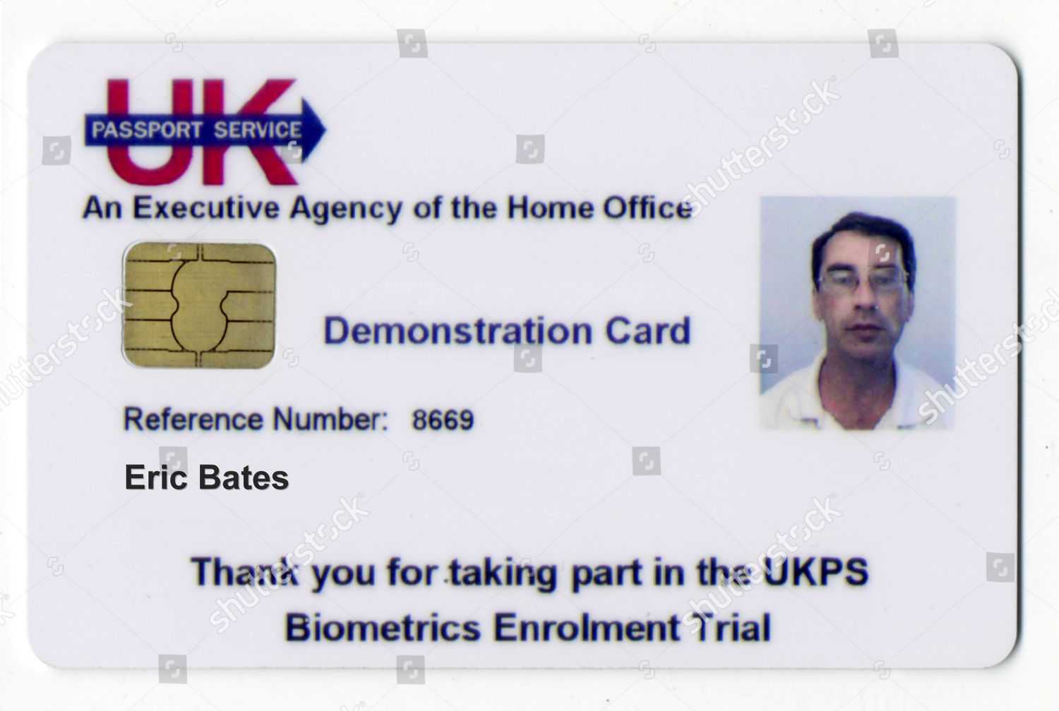 Uk Passport Service Biometrics Enrolment Trial Demonstration Foto