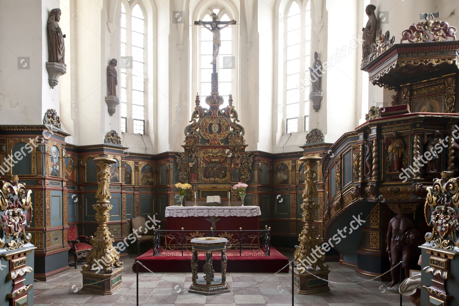 Inside Romantic Chapel Gavno Castle Gavno Editorial Stock Photo - Stock ...