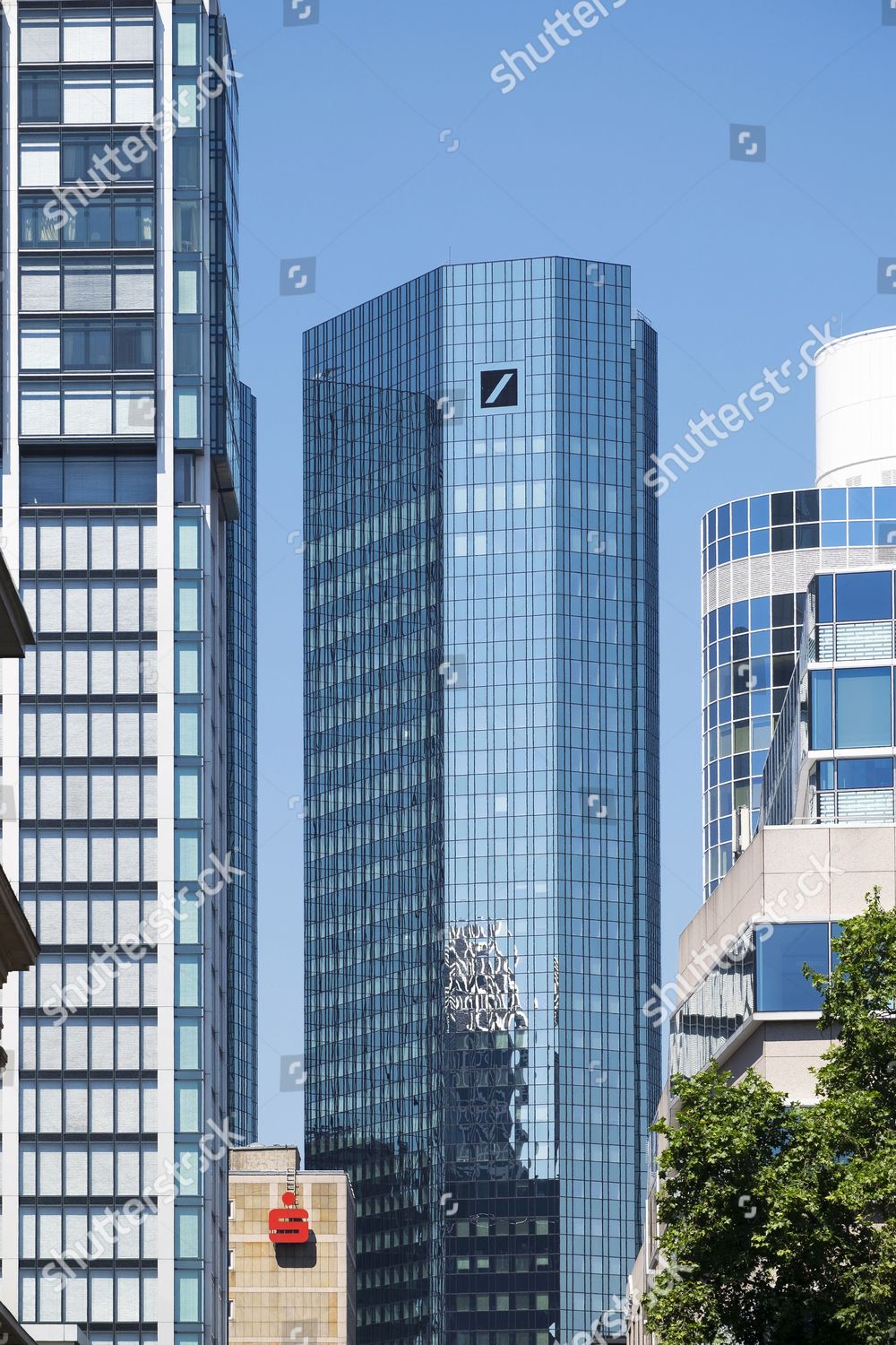 Deutsche Bank Twin Towers Logo Sparkasse Editorial Stock Photo - Stock ...