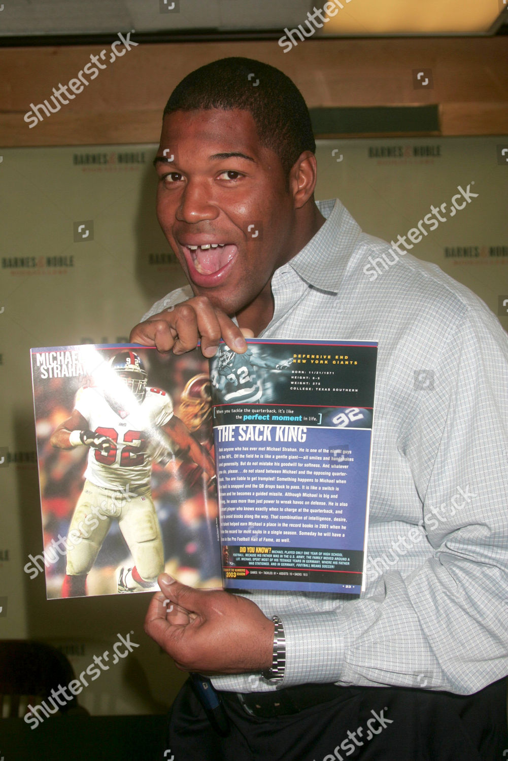 New York Giants, Michael Strahan Editorial Stock Photo - Image of