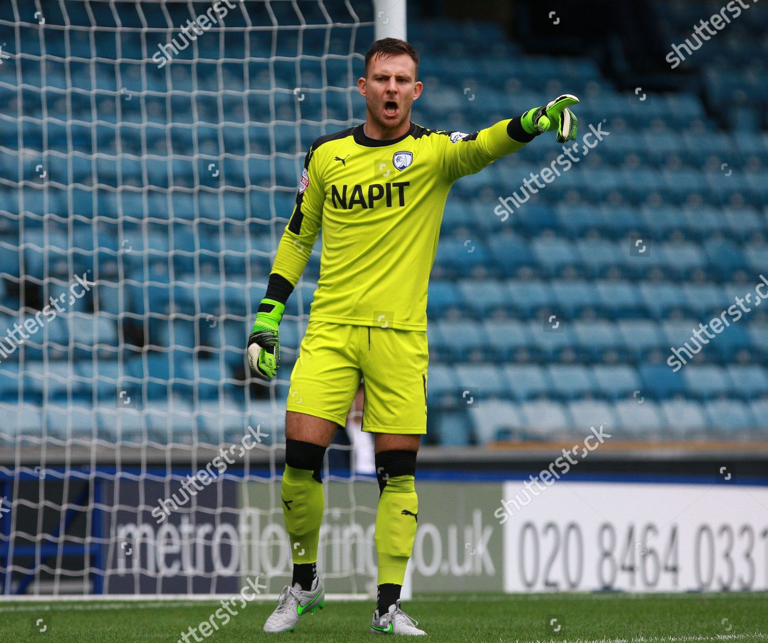 Chesterfield Goalkeeper Tommy Lee During Sky Editorial Stock Photo ...