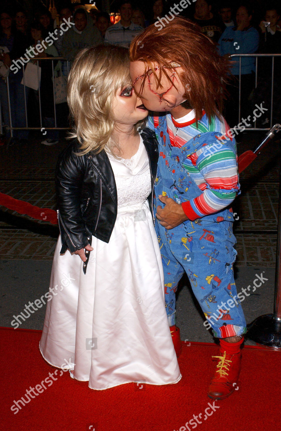 chucky and his bride kiss