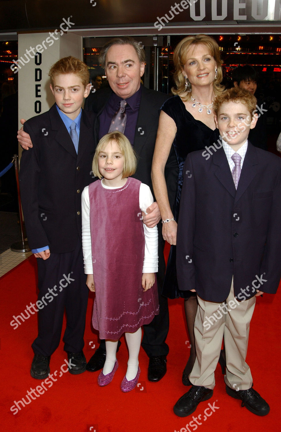 Andrew Madeleine Lloyd Webber Family Editorial Stock Photo - Stock ...