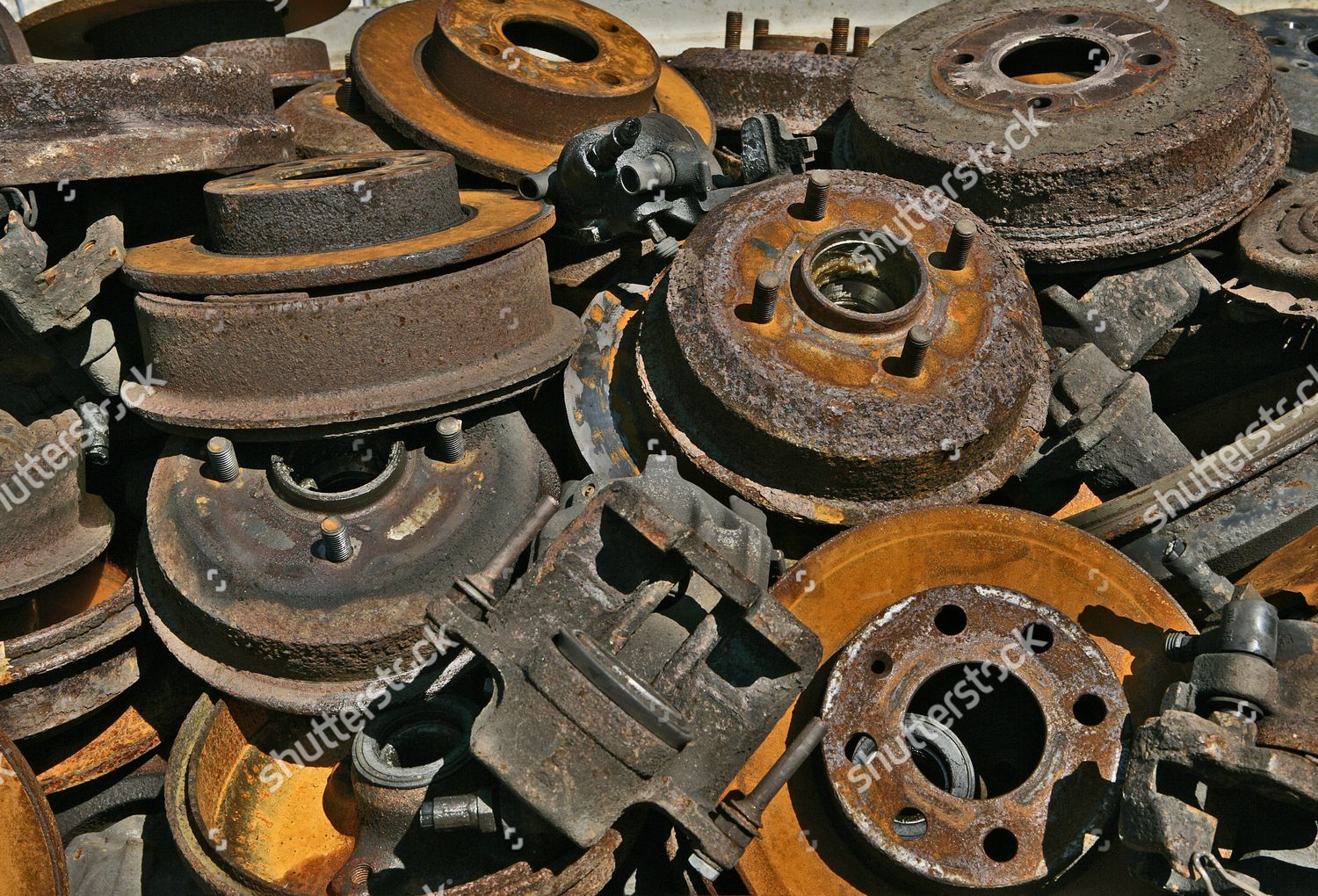Rusty Brake Drumms Scrap Editorial Stock Photo Stock Image Shutterstock
