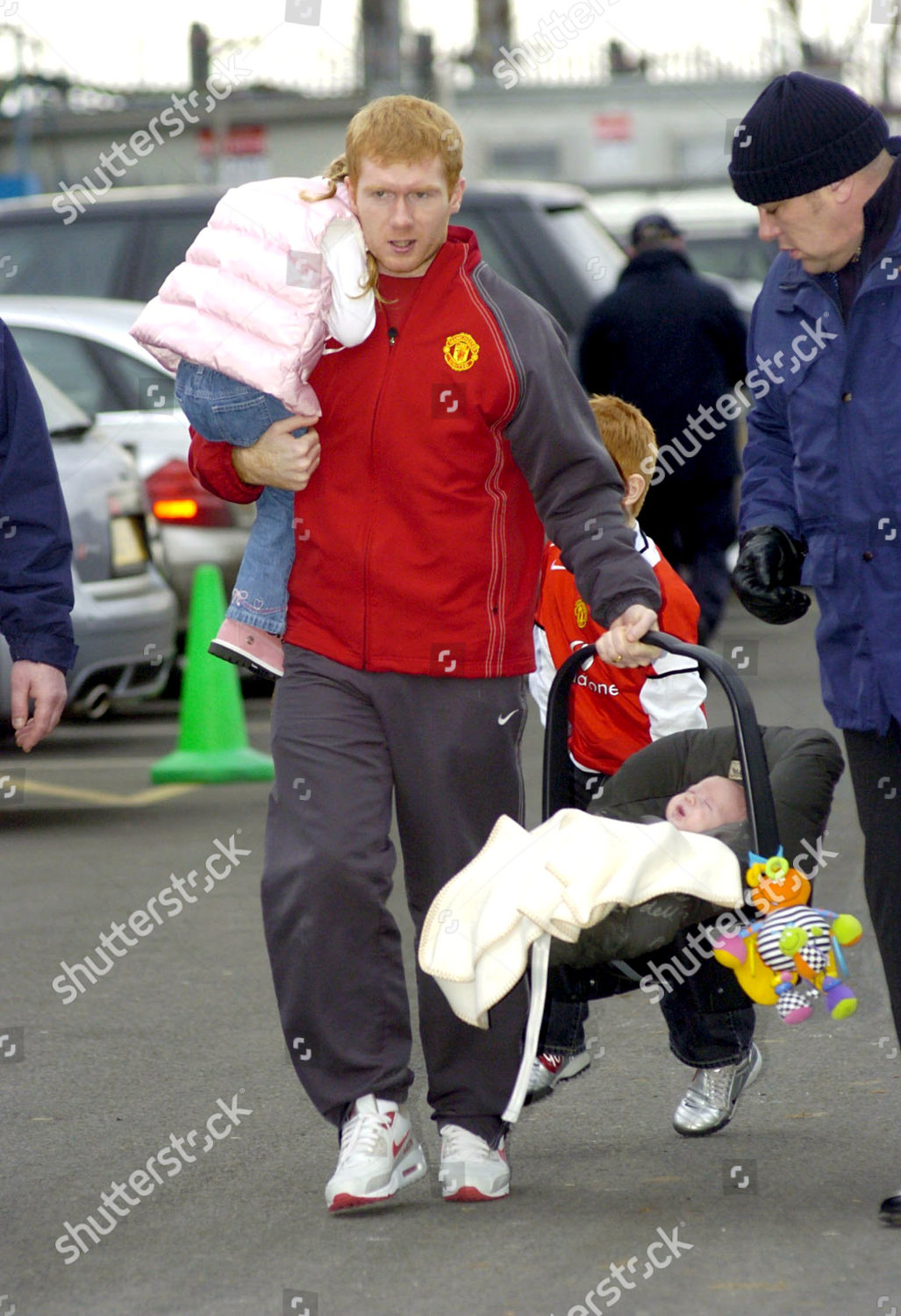 Paul Scholes Carrying His Children Into Editorial Stock Photo - Stock ...