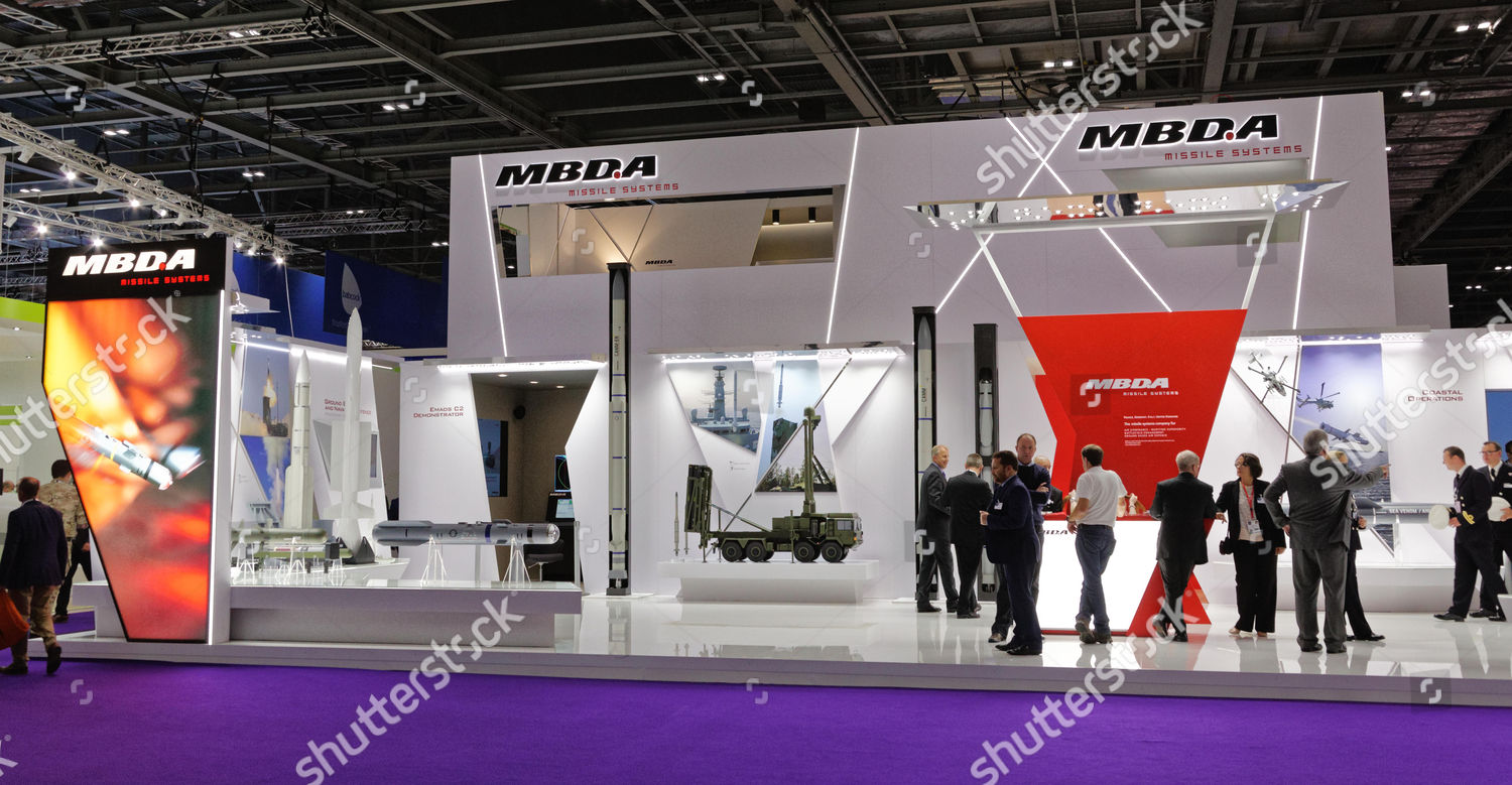 Missile Manufacturer Mbda Display Their Products Editorial Stock Photo