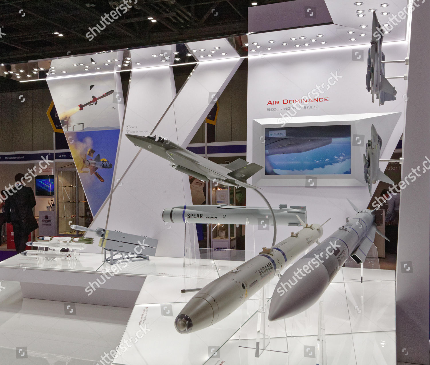 Missile Manufacturer Mbda Display Their Products Editorial Stock Photo