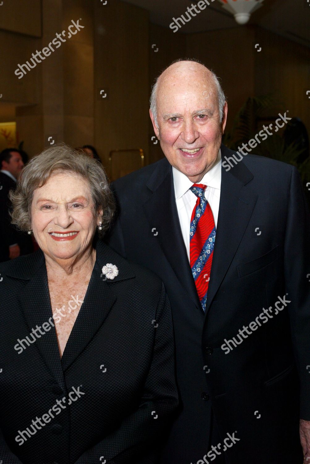 Carl Reiner Wife Estelle Reiner Editorial Stock Photo - Stock Image ...