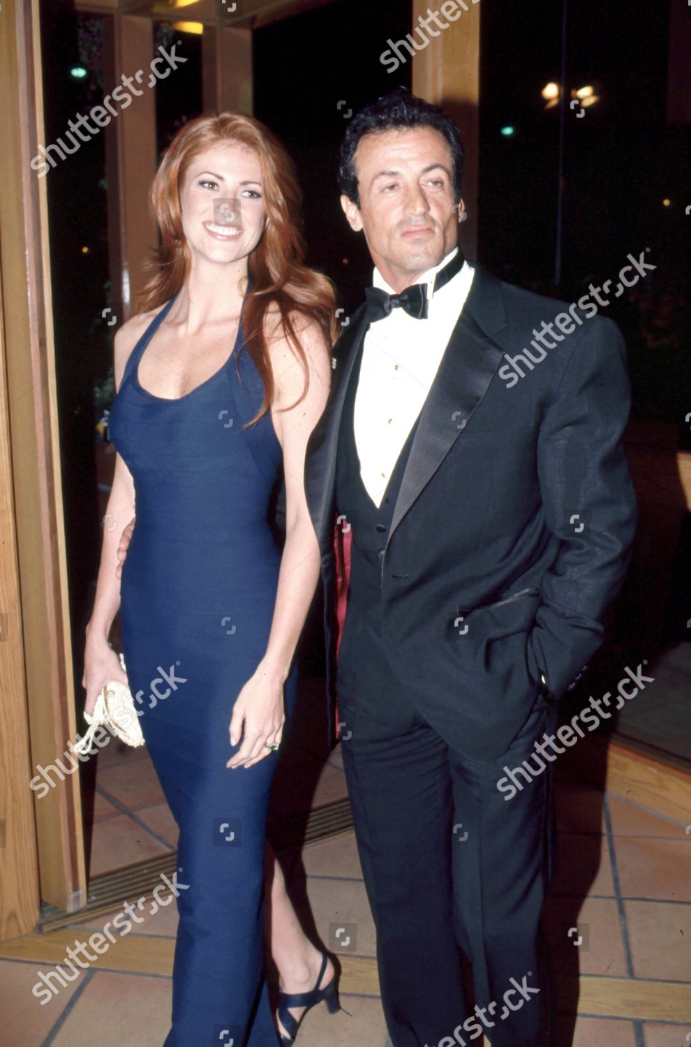 Angie Everhart Sylvester Stallone Editorial Stock Photo Stock Image