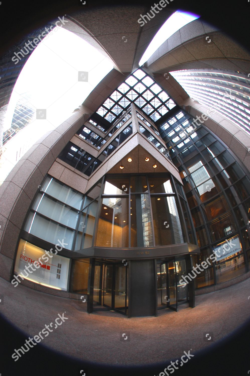 Revolving Doors Lobby Gallery 31 W Editorial Stock Photo Stock Image