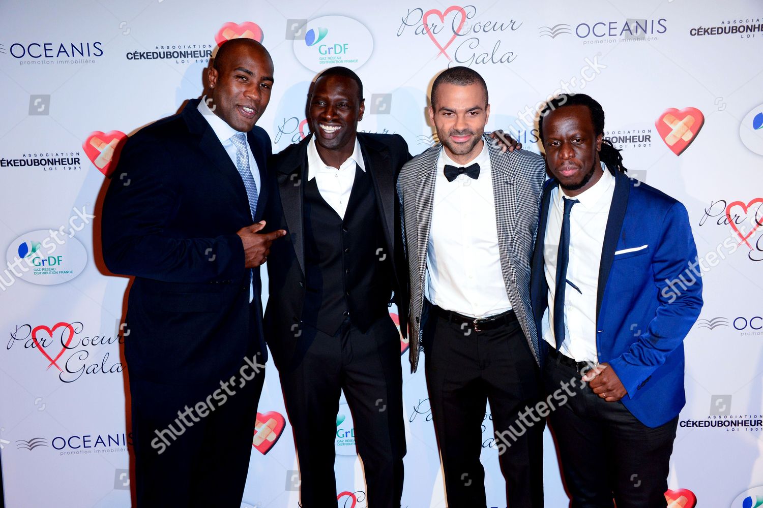 Teddy Riner Omar Sy Tony Parker Youssoupha Editorial Stock Photo Stock Image Shutterstock