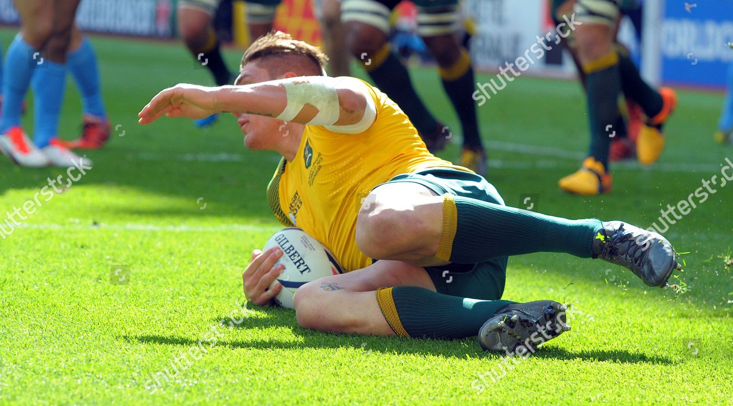 Australias Sean Mcmahon Runs Opening Try Editorial Stock Photo Stock