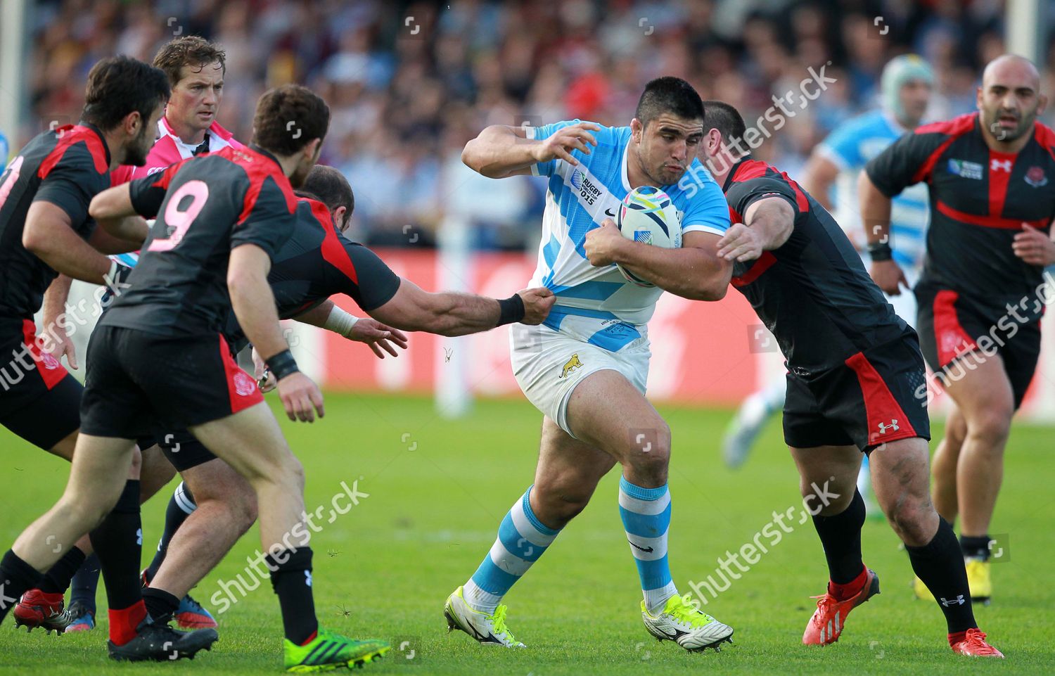 Nahuel Tetaz Chaparro Argentina Tackled By Editorial Stock Photo