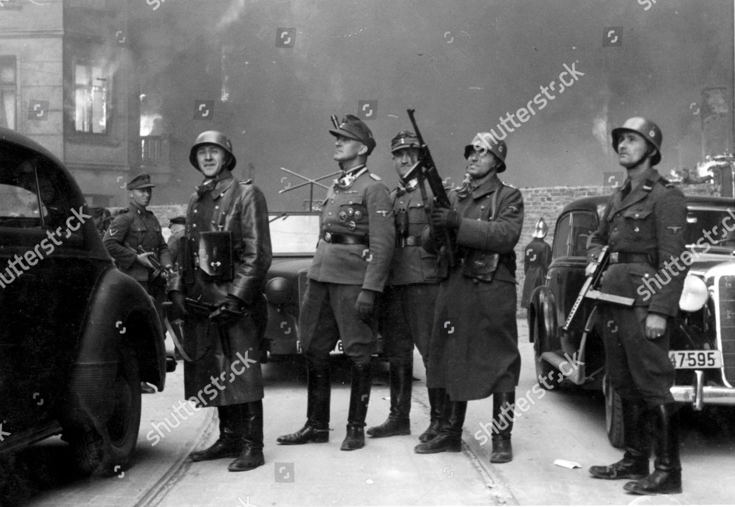 Photograph Ss Brigadefuhrer Jurgen Stroop Watching Editorial Stock ...