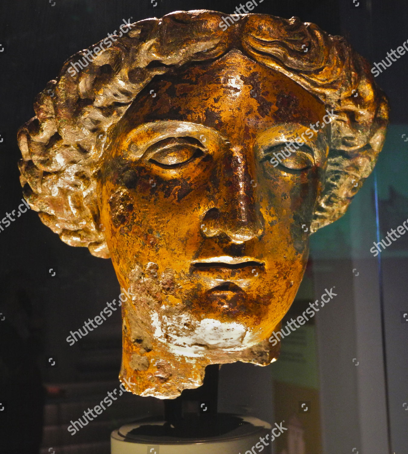 Head Roman Goddess Sulis Minerva Temple Editorial Stock Photo - Stock ...