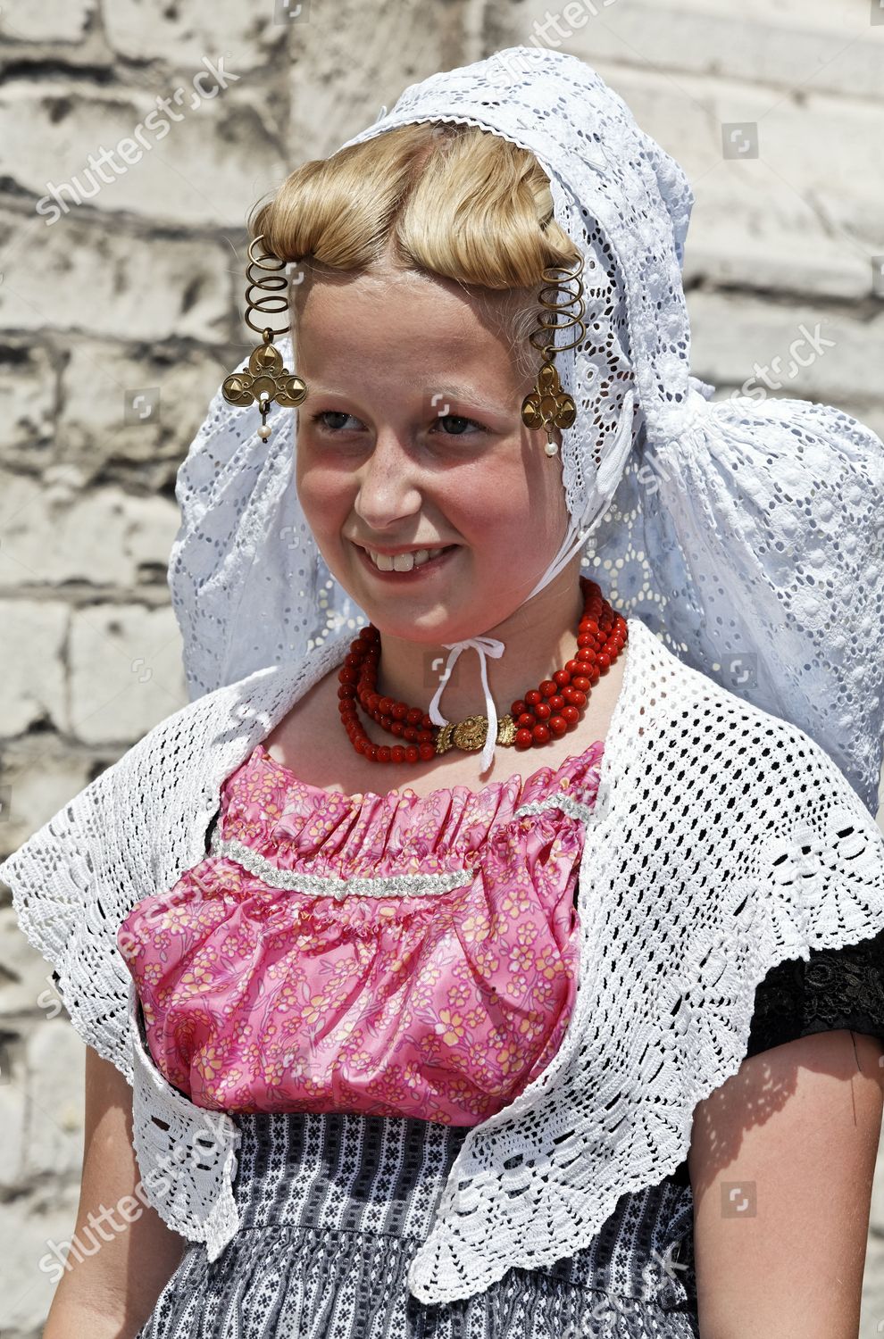 Girl Wearing Traditional Costume Zeeland Province Editorial Stock Photo ...