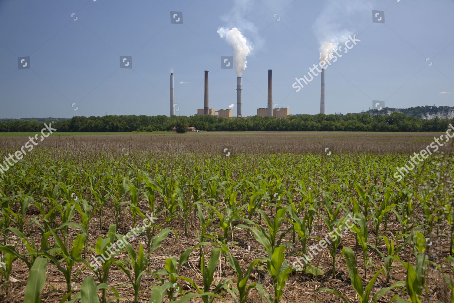 Ghent Generating Station Coalfired Power Plant Editorial Stock Photo