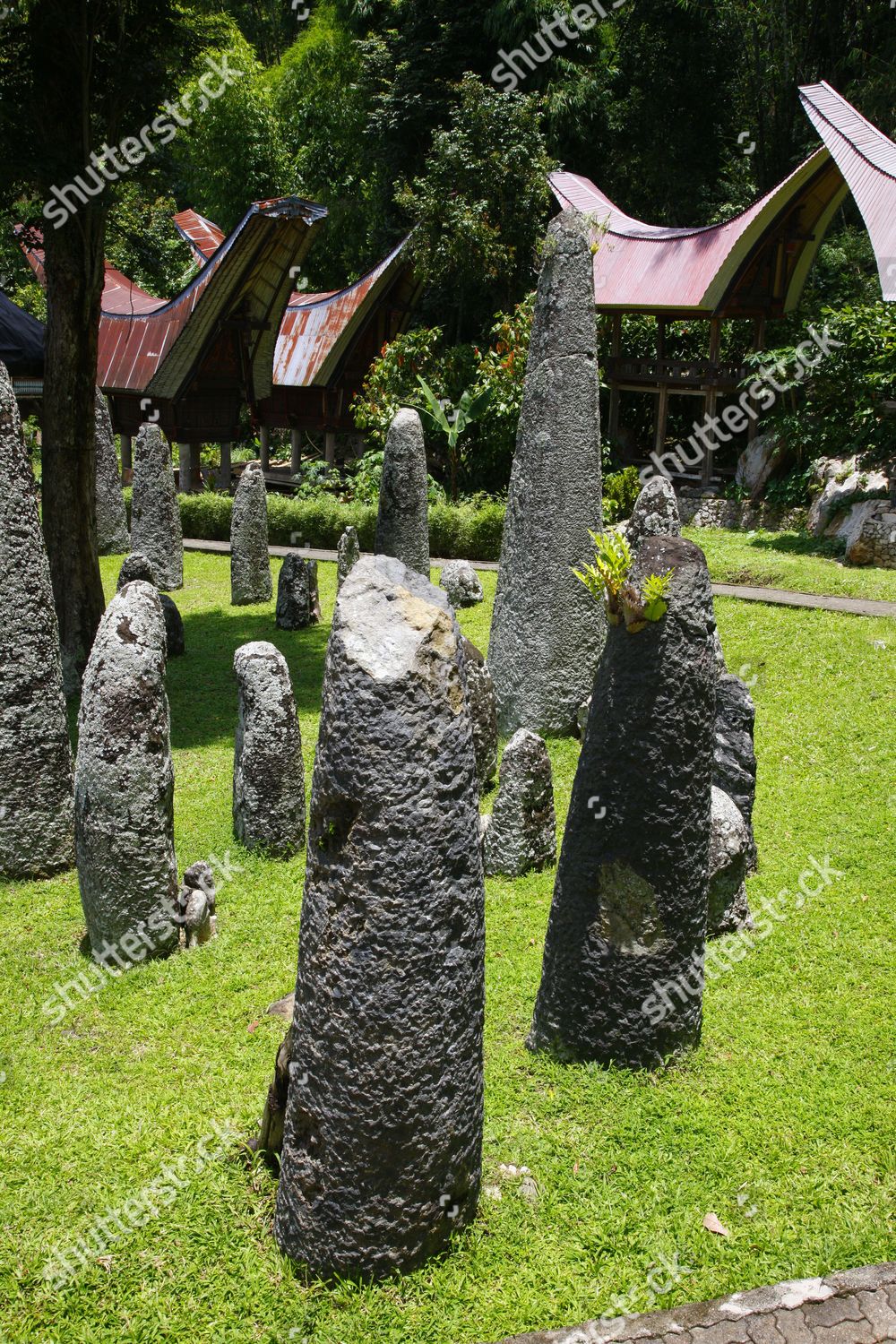 Megalithic Complex Kalimbuang Bori Toraja Culture Editorial Stock Photo ...