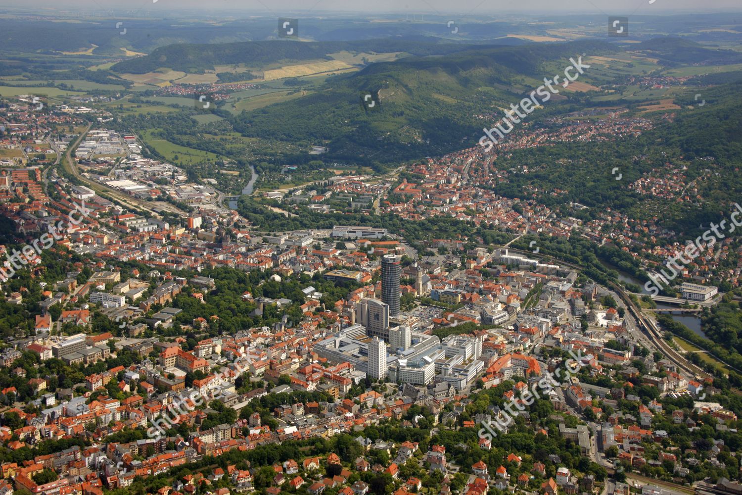 Aerial View Jentower Jenoptik Plant University Jena Editorial Stock Photo Stock Image Shutterstock