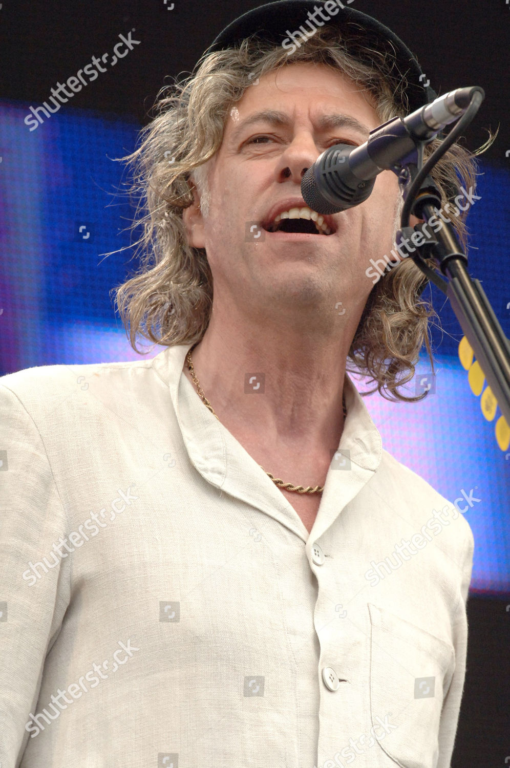 Bob Geldof Singing Dont Like Mondays Editorial Stock Photo - Stock