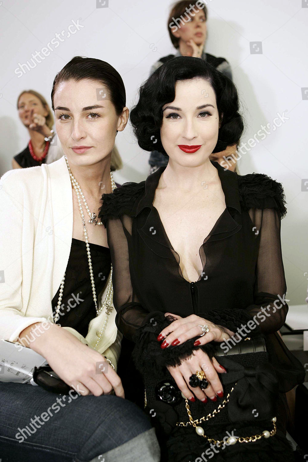 Erin Oconnor Dita Von Teese Chanel Editorial Stock Photo - Stock Image ...