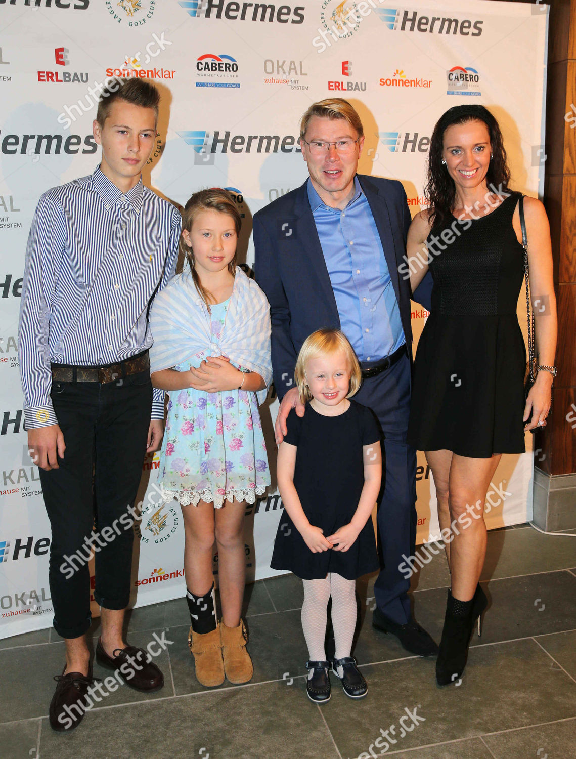 Mika Hakkinen Marketa Remesova Son Hugo Editorial Stock Photo - Stock 