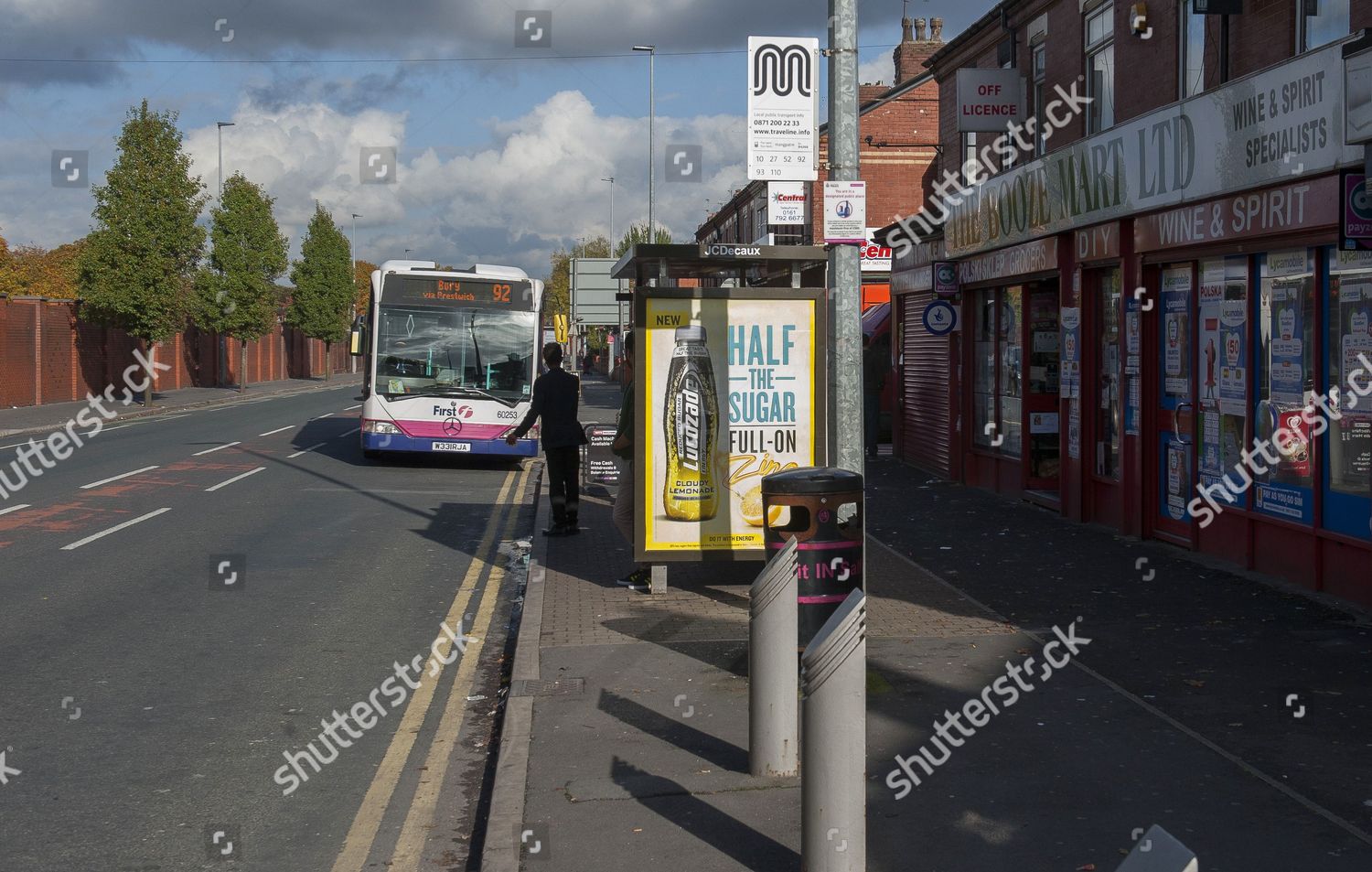 Gv Bus Stop On Cromwell Road Salford Editorial Stock Photo Stock Image Shutterstock