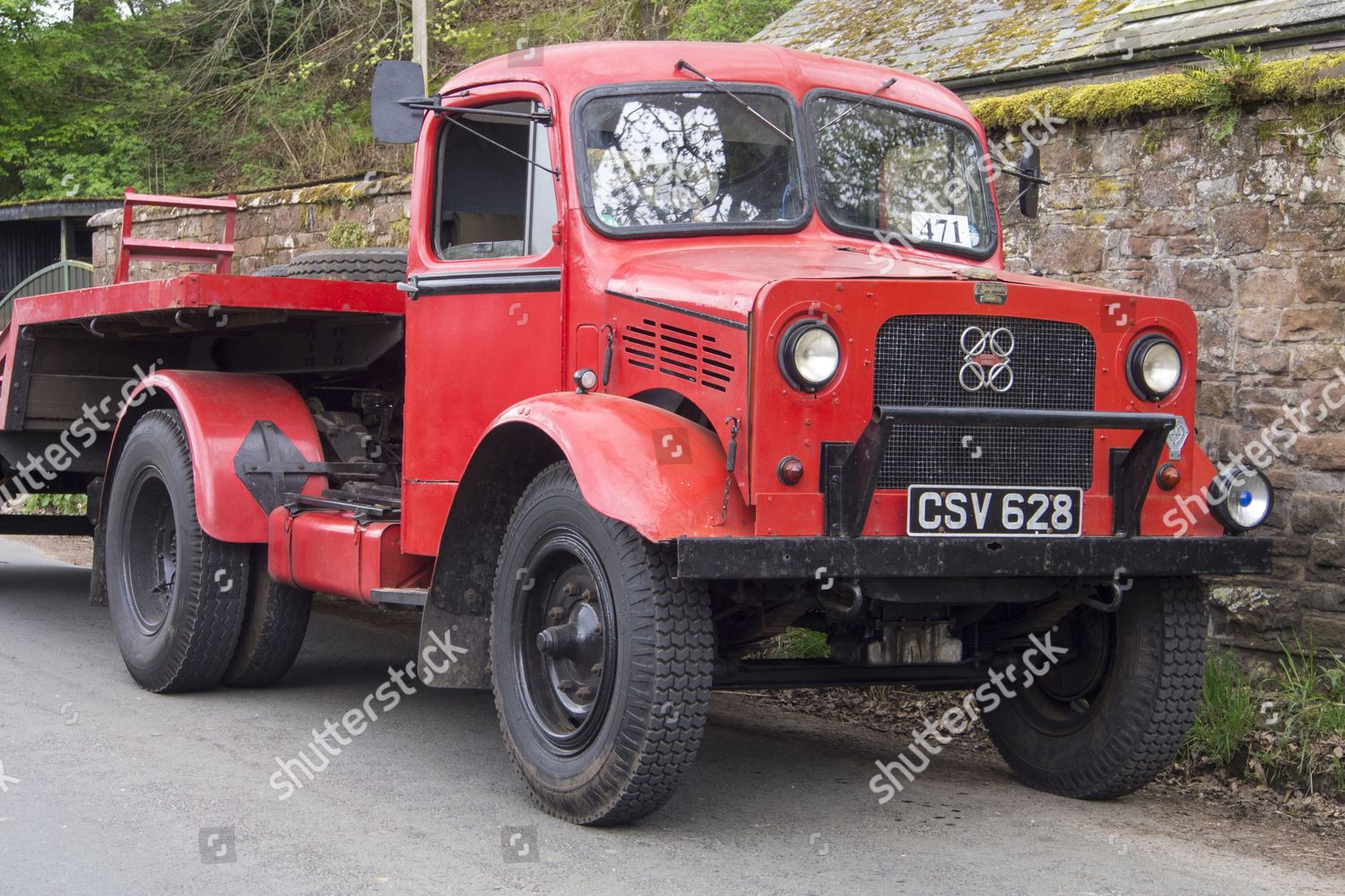 Old Bedford Truck Kirkoswold Eden Valley Cumbria Editorial