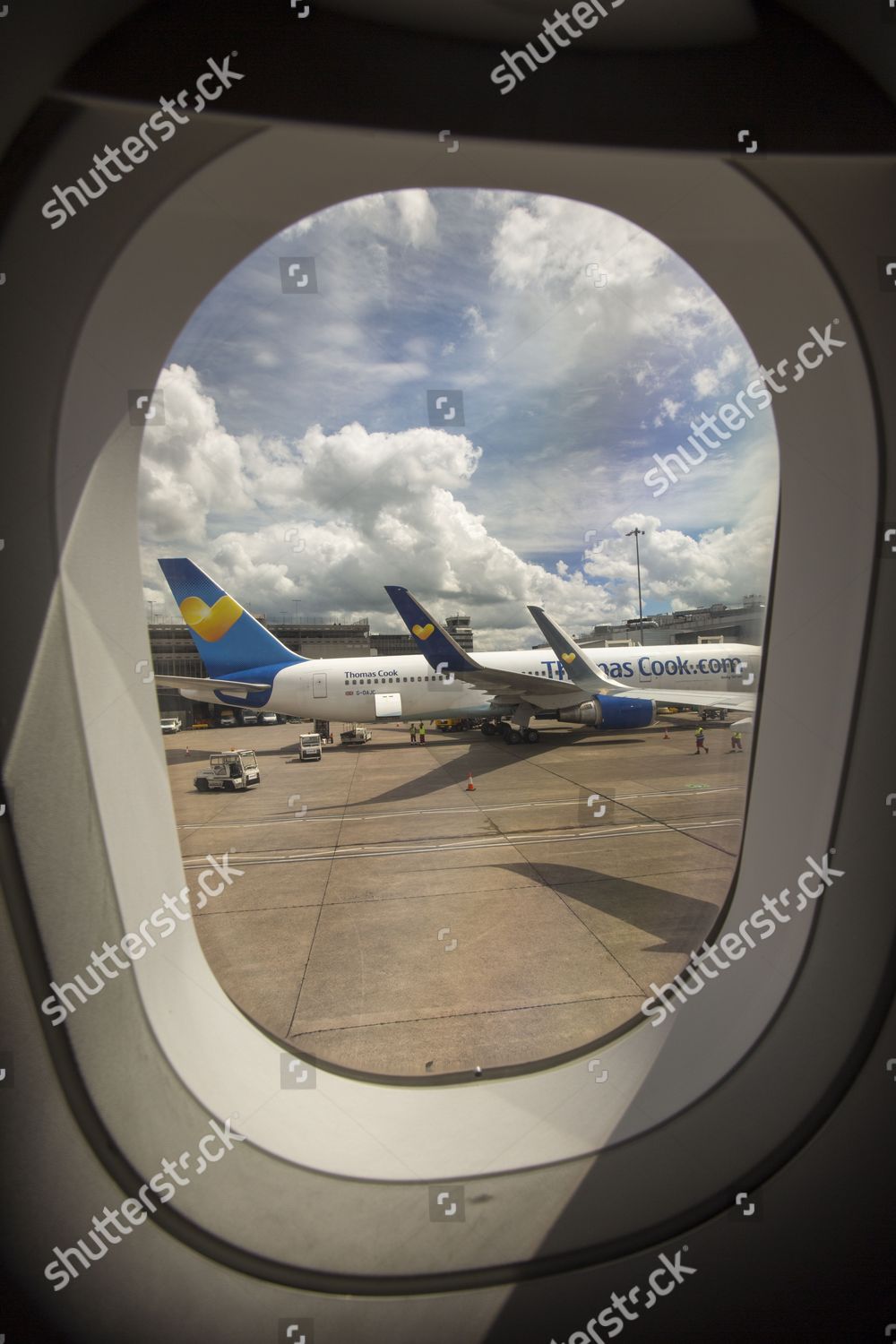 Plane Manchester Airport Uk Editorial Stock Photo - Stock Image