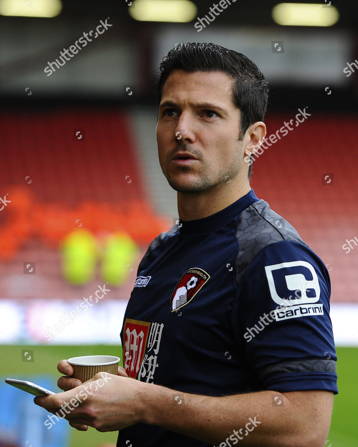 Yann Kermorgant Afc Bournemouth Before Kick Editorial Stock Photo ...