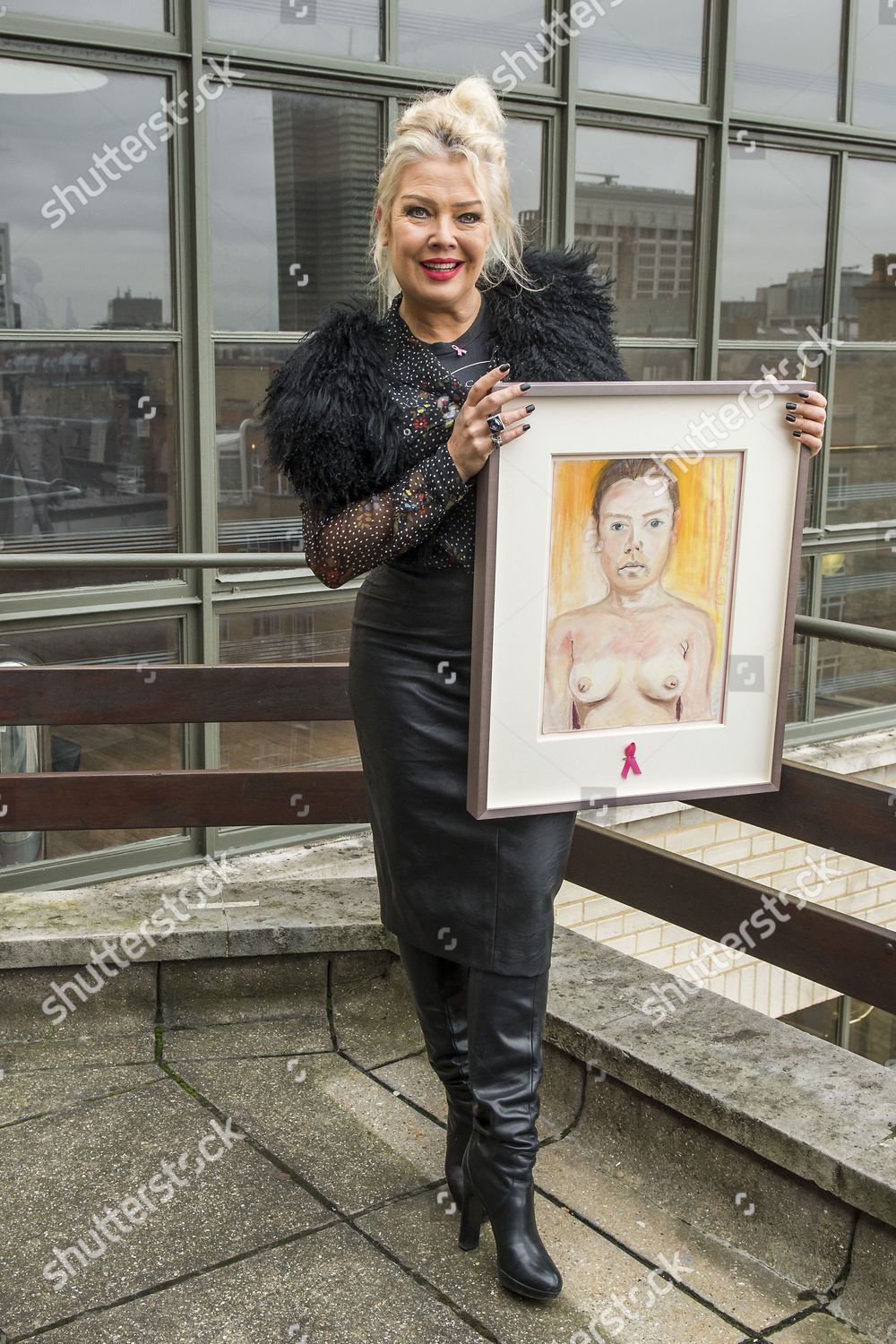 Kim Wilde Unveils Nude Selfportrait Created Editorial Stock Photo