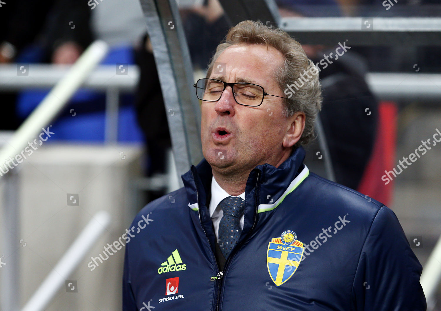 Sweden Manager Erik Hamren Sings National Editorial Stock Photo Stock