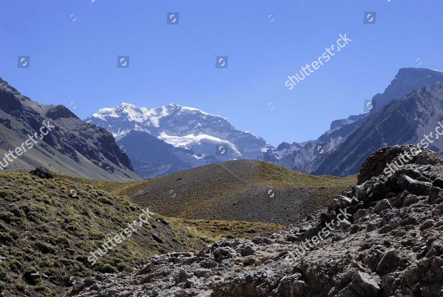 View Mt Aconcagua Highest Mountain South