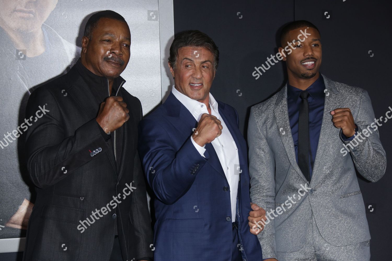 Carl Weathers Sylvester Stallone Michael B Editorial Stock Photo ...