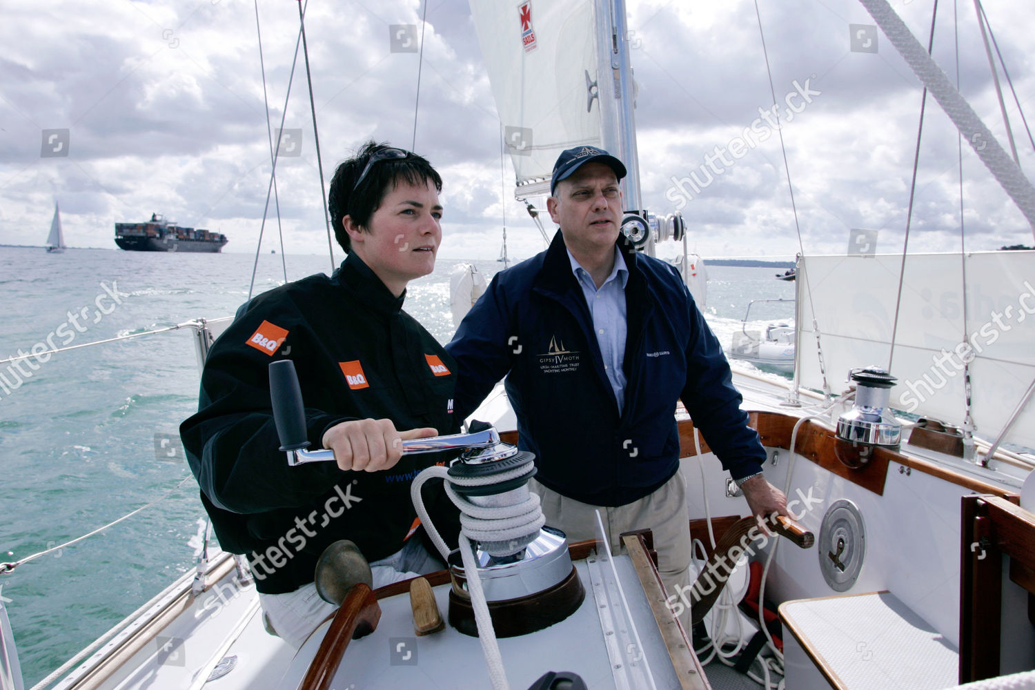 Ellen Macarthur Giles Chichester Helm Legendary Editorial Stock Photo ...