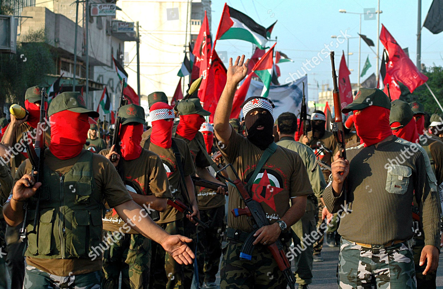 Militants Democratic Front Liberation Palestine Dflp Editorial Stock