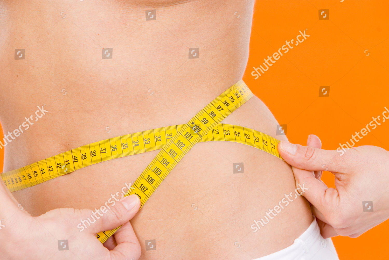 model-released-waist-measurement-editorial-stock-photo-stock-image