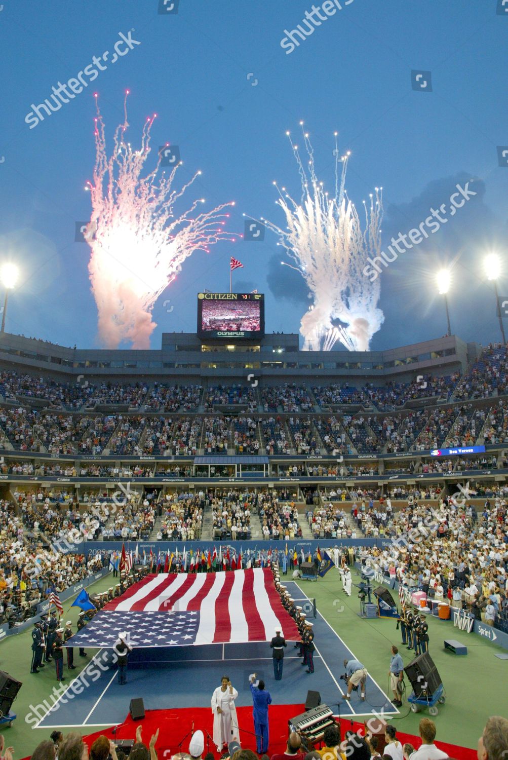 Us Open Opening Ceremony Arthur Ashe Editorial Stock Photo Stock