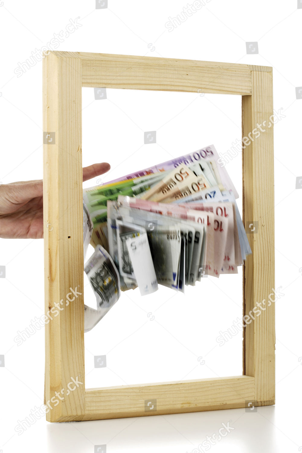 Throwing Money Out Window Editorial Stock Photo Stock Image