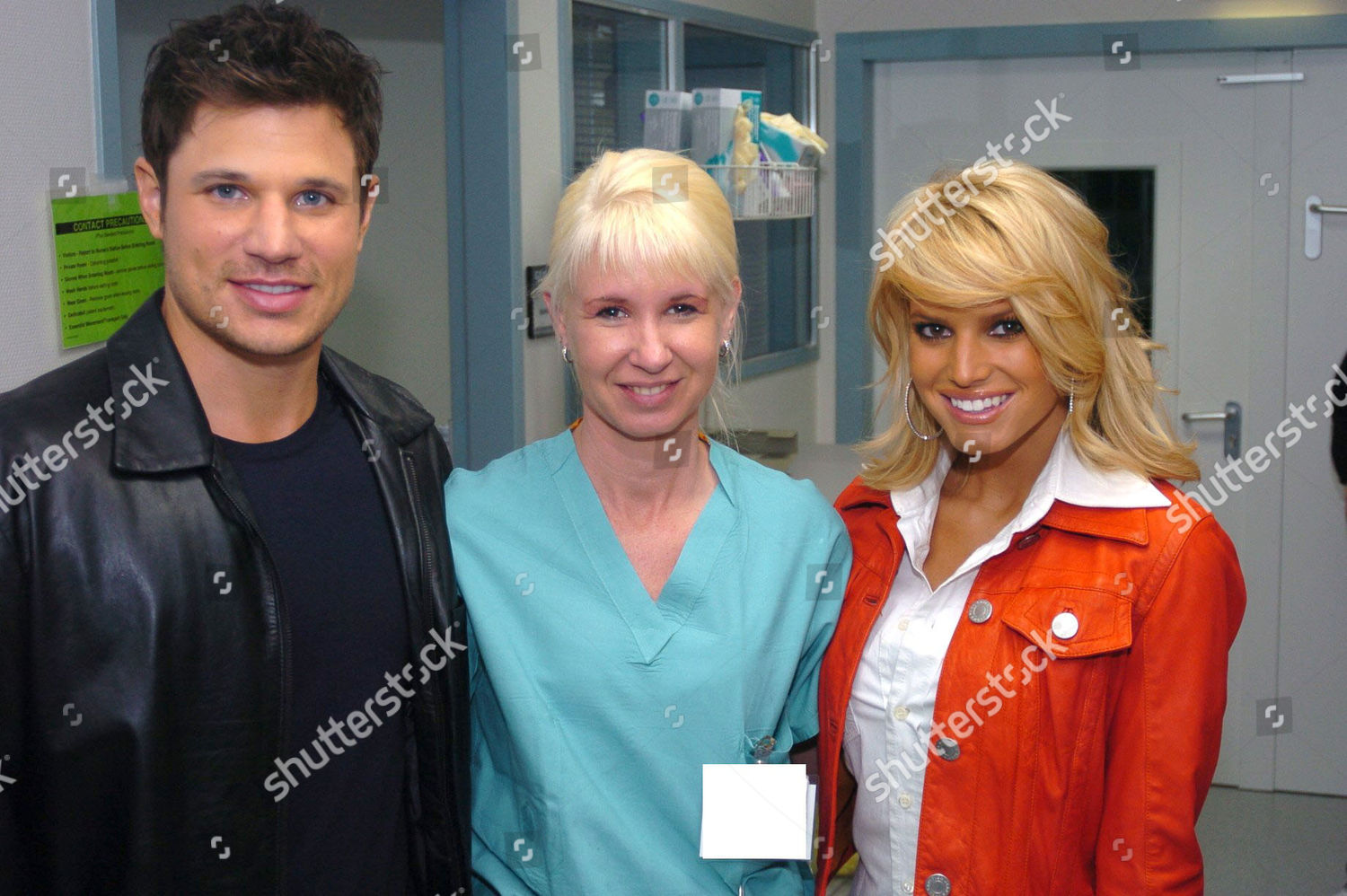 Nick Lachey Jessica Simpson Medical Personnel Redaktionelles Stockfoto Stockbild Shutterstock