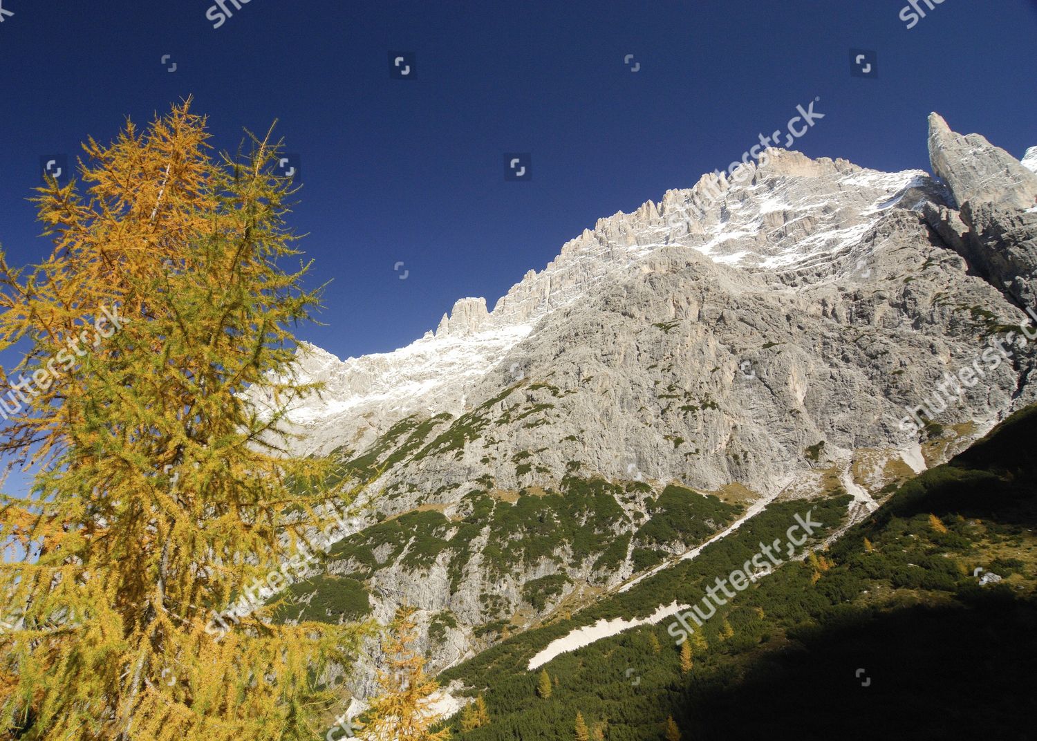 Bacherntal Elferscharte Sextenan Dolomites South Tyrol Editorial Stock ...