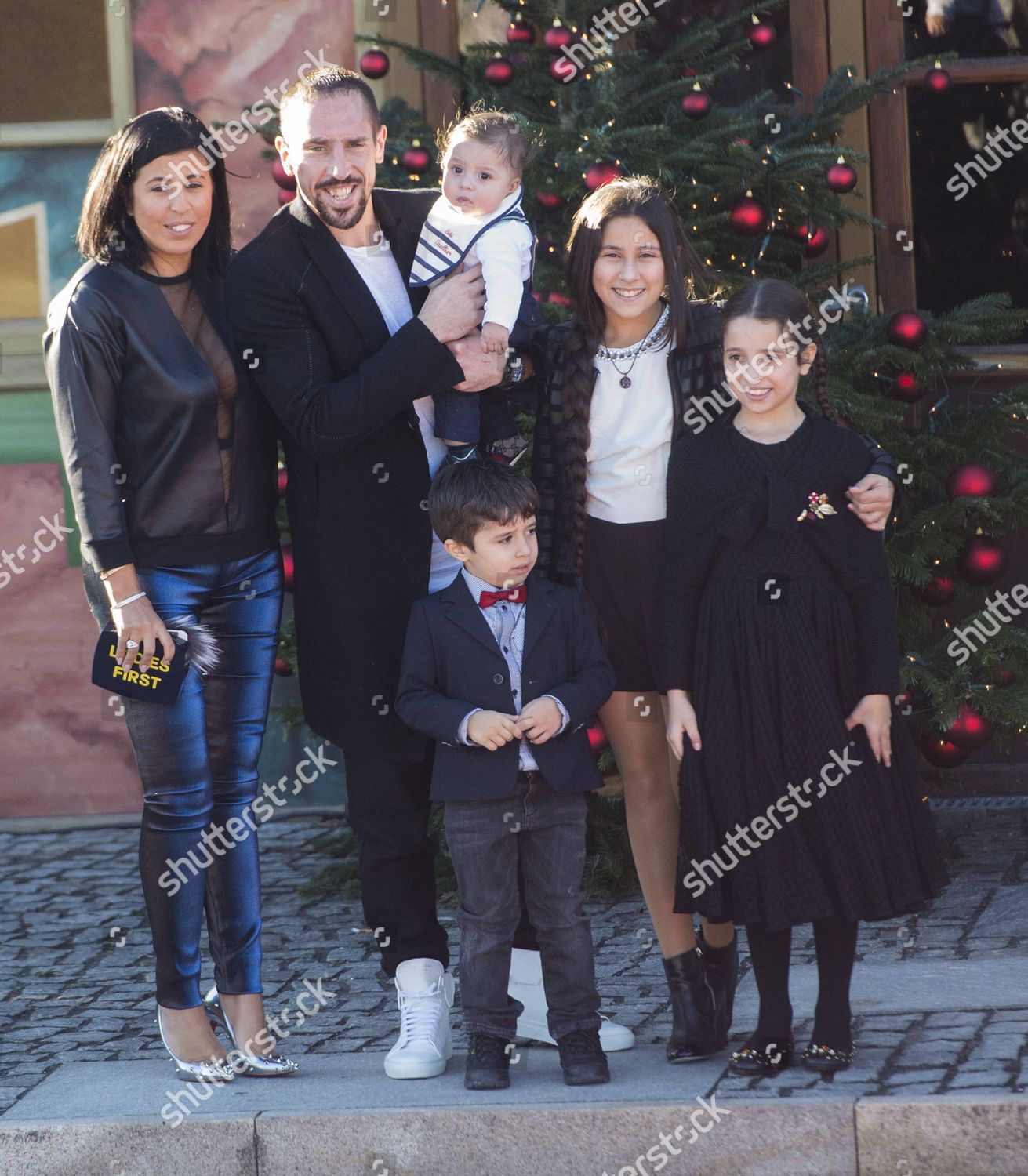 franck ribery wife wahiba belhami children editorial stock photo stock image shutterstock https www shutterstock com editorial image editorial bayern munich football club players christmas party munich germany 06 dec 2015 5480222p