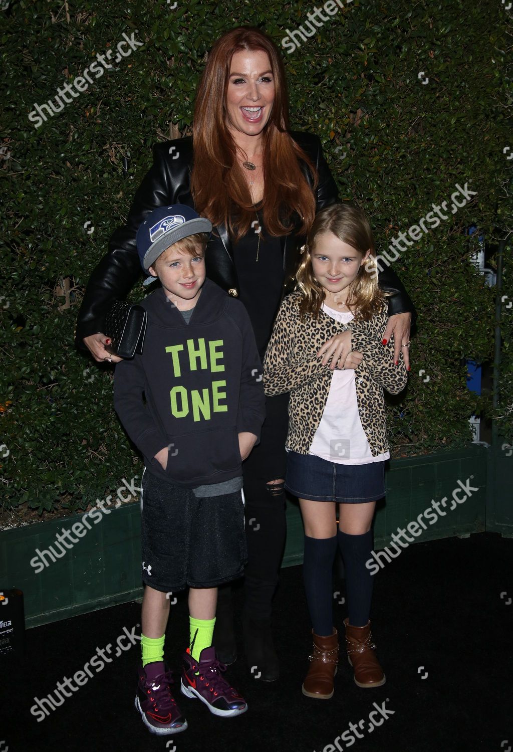 Poppy Montgomery Children Jackson Phillip Deveraux Editorial Stock