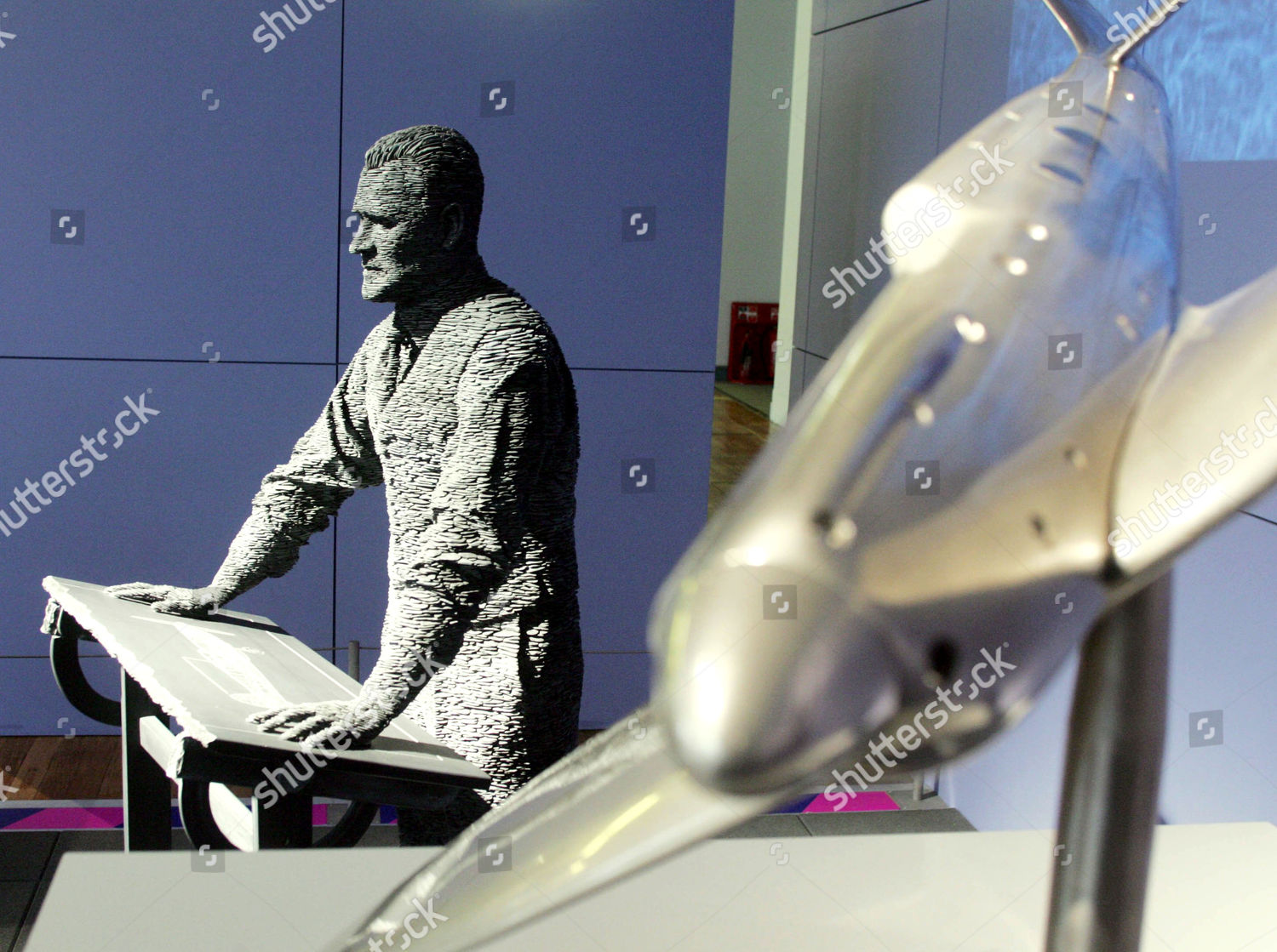 Sculpture Designer Spitfire Aircraft Rj Mitchell Editorial Stock Photo ...