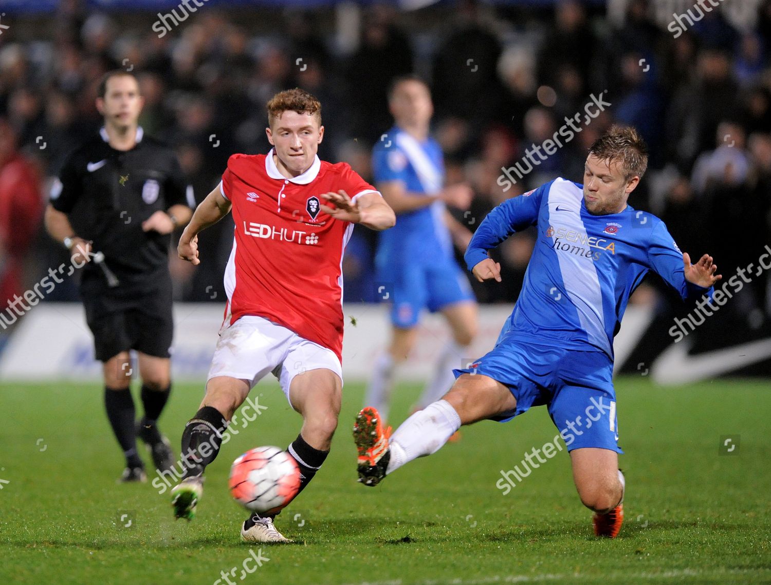 Lewis Hardcastle Salford City Shoots Goal Editorial Stock Photo - Stock ...