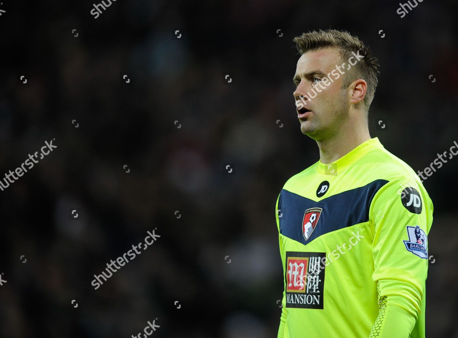 Afc Bournemouth Goalkeeper Artur Boruc During Editorial Stock